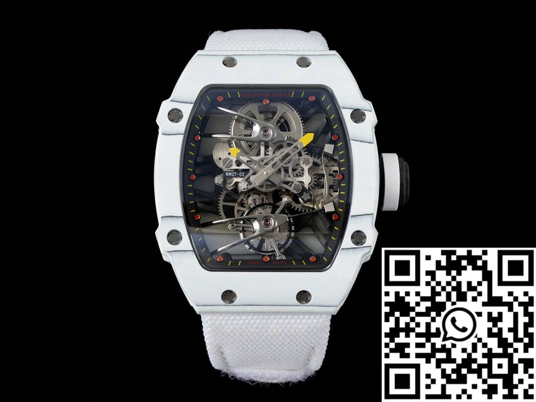 Compact Richard Mille RM27-02 Rafael Nadal Tourbillon RM Factory White Carbon Fiber 2347