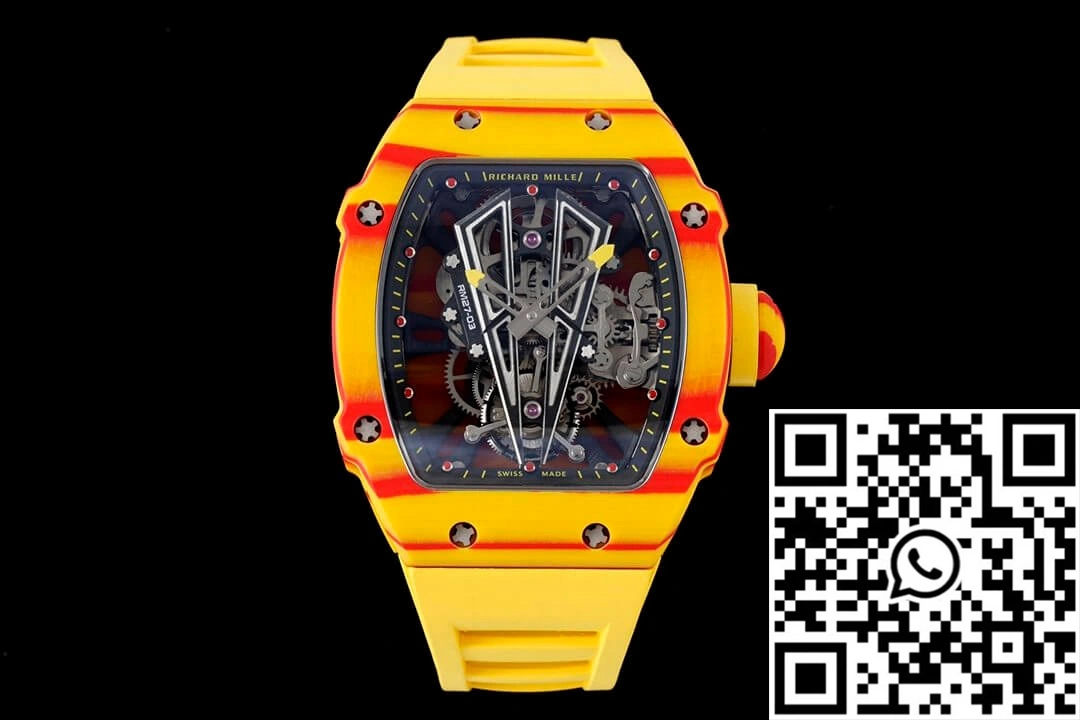 ZeroBulk Richard Mille RM27-03 Rafael Nadal Tourbillon RM Factory Yellow Rubber Strap 2348