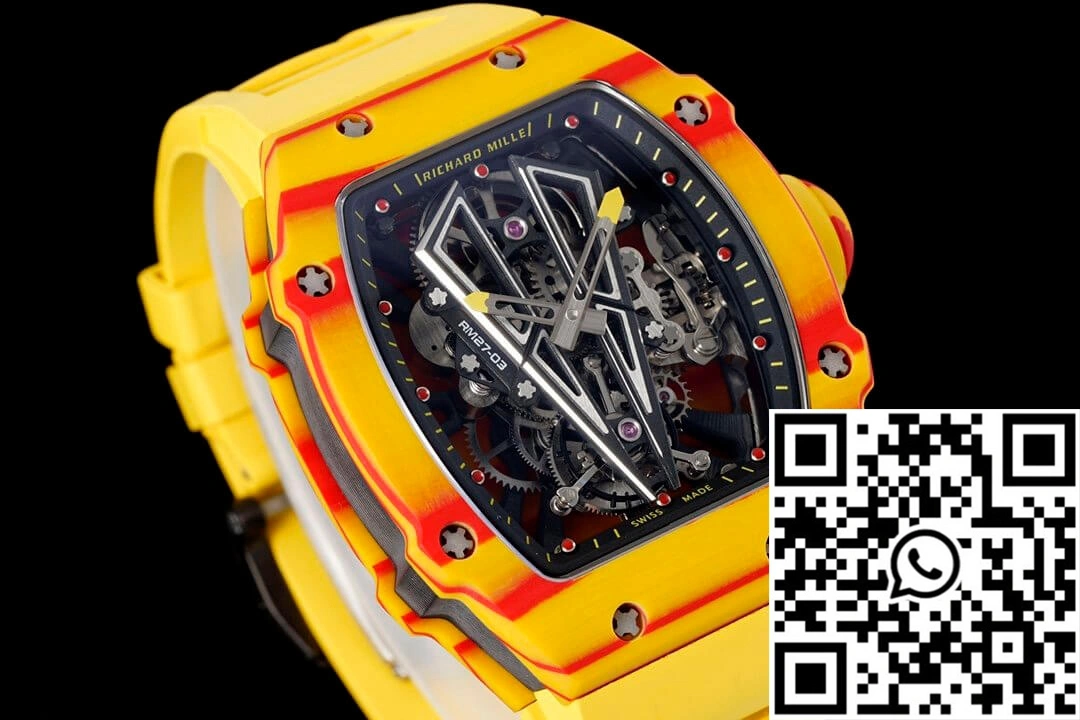 ZeroBulk Richard Mille RM27-03 Rafael Nadal Tourbillon RM Factory Yellow Rubber Strap 2348