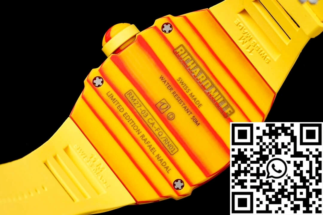ZeroBulk Richard Mille RM27-03 Rafael Nadal Tourbillon RM Factory Yellow Rubber Strap 2348