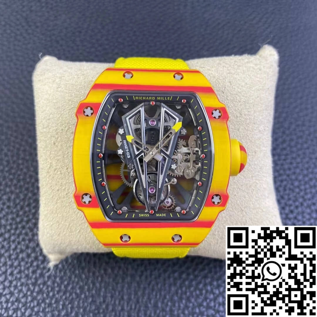 Richard Mille RM27-03 Rafael Nadal Tourbillon RM Factory Yellow Strap Sporty 2345