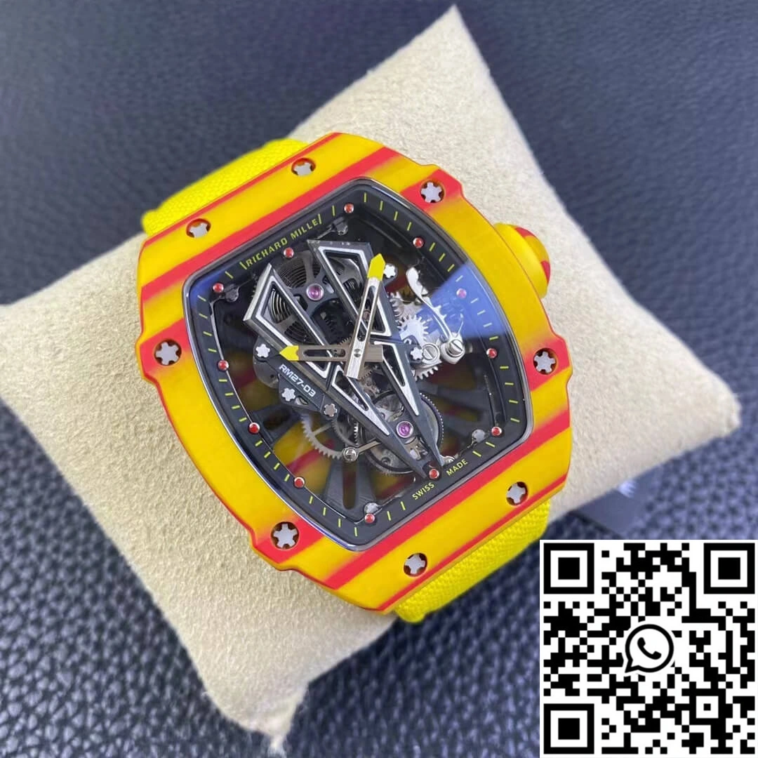Richard Mille RM27-03 Rafael Nadal Tourbillon RM Factory Yellow Strap Sporty 2345