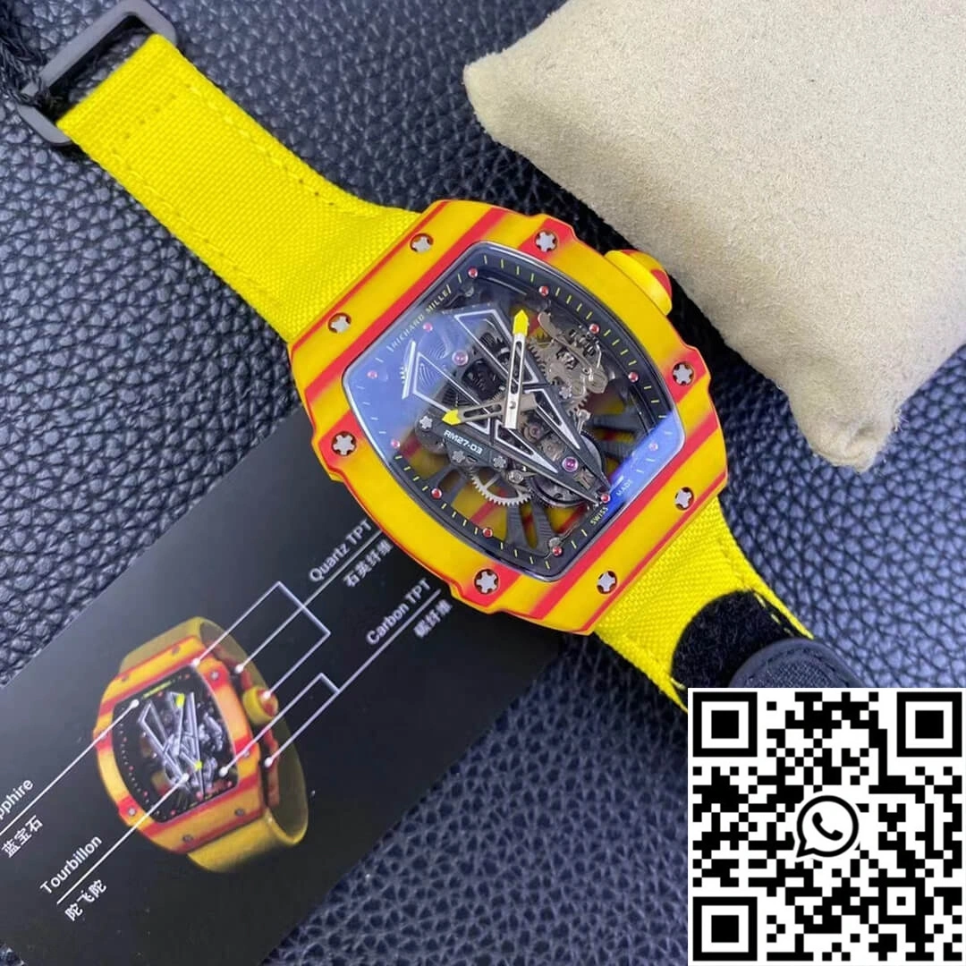 Richard Mille RM27-03 Rafael Nadal Tourbillon RM Factory Yellow Strap Sporty 2345