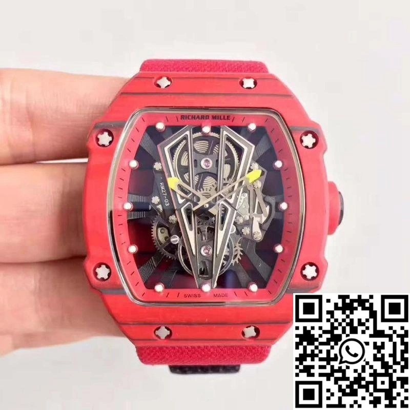 MultiPurpose Richard Mille RM27-03 Red Forged Carbon Black Skeleton Dial 2352