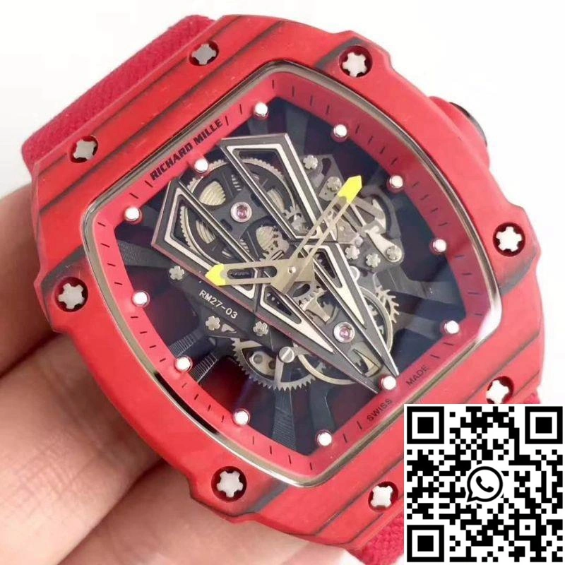 MultiPurpose Richard Mille RM27-03 Red Forged Carbon Black Skeleton Dial 2352
