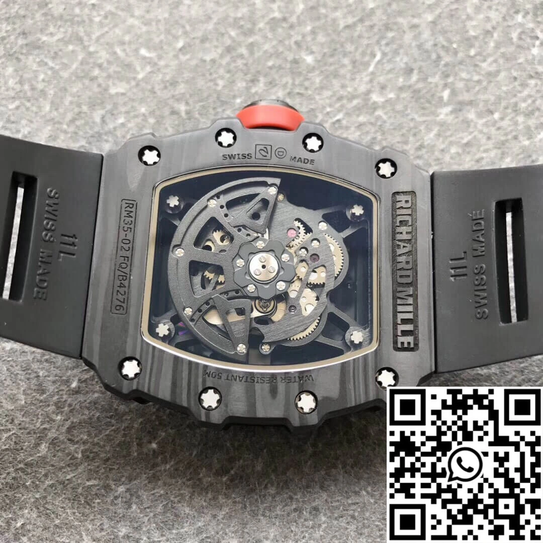 Richard Mille RM35-02 KV Factory V3 Carbon Fiber Black Strap Breathable 2485