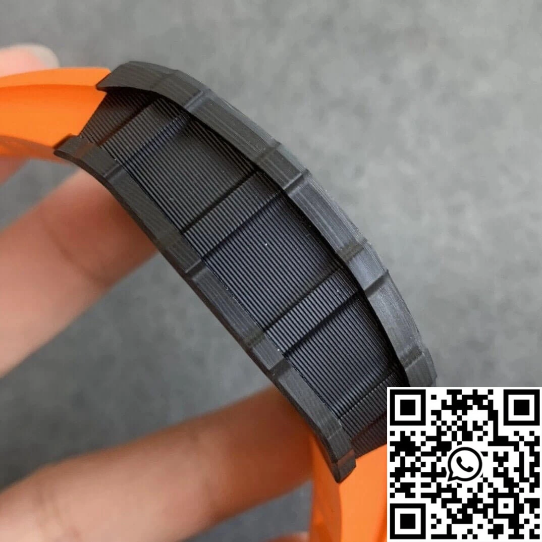 Richard Mille RM35-02 KV Factory V3 Carbon Fiber Orange Strap Resilient 2482