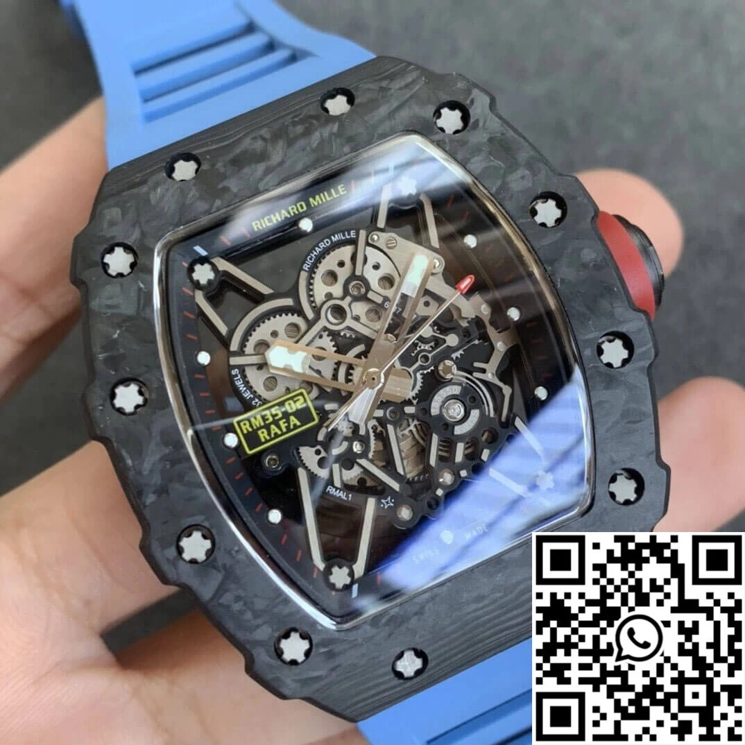 Richard Mille RM35-02 KV Factory V3 Carbon Fiber Shell Hollow Dial Flexible 2490