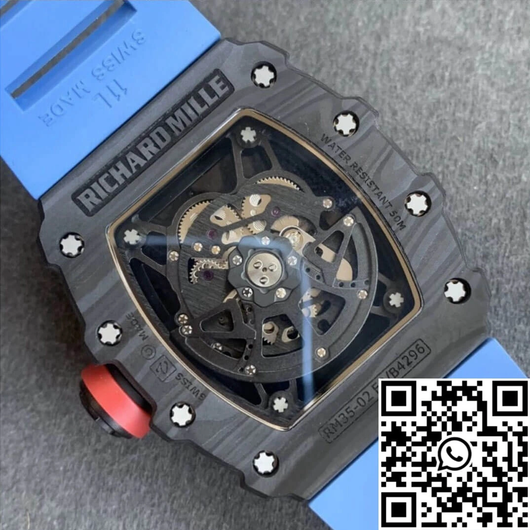 Richard Mille RM35-02 KV Factory V3 Carbon Fiber Shell Hollow Dial Flexible 2490