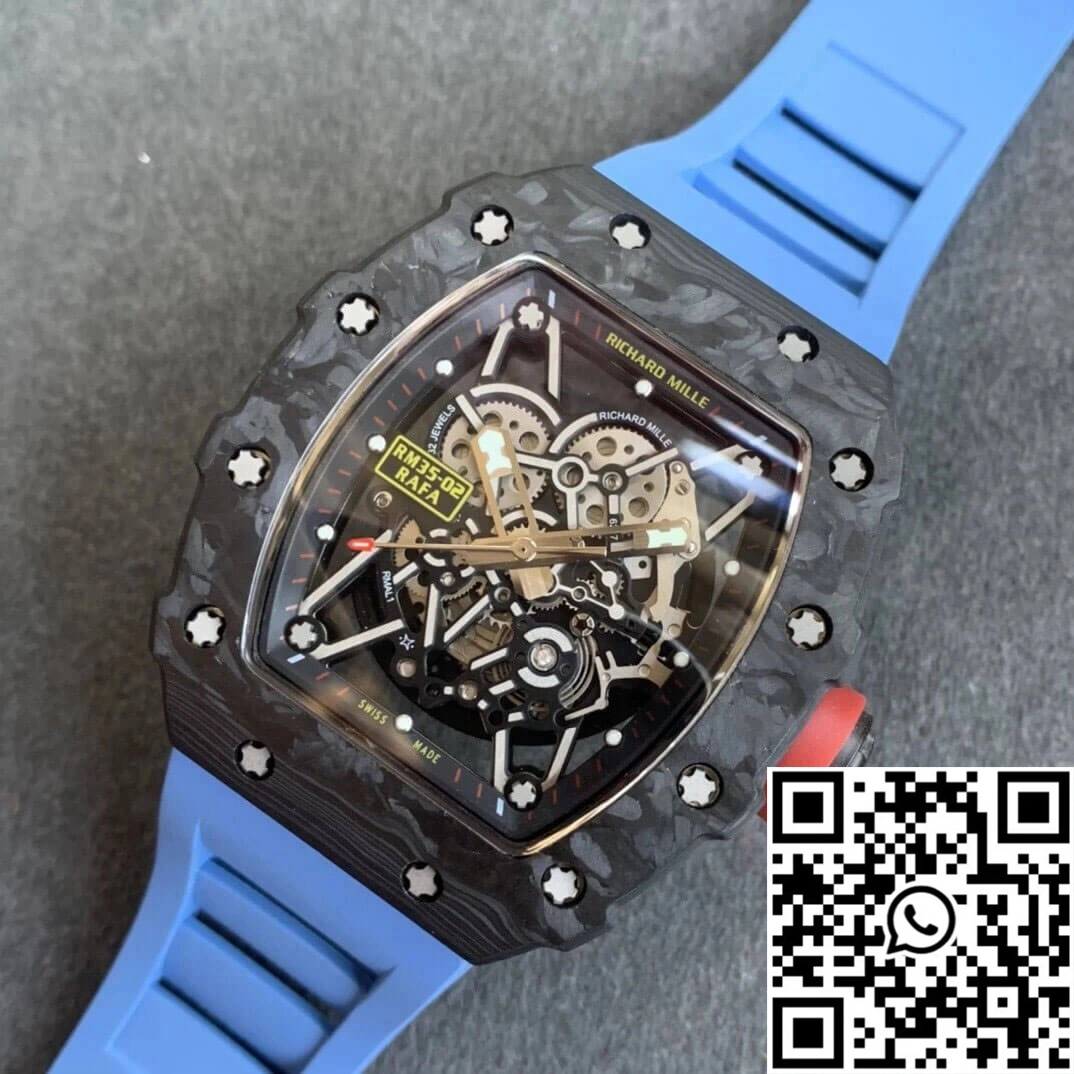 Richard Mille RM35-02 KV Factory V3 Carbon Fiber Shell Hollow Dial Flexible 2490