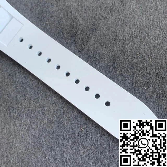 Contemporary Richard Mille RM35-02 KV Factory V3 Carbon Fiber White Rubber Strap 2488