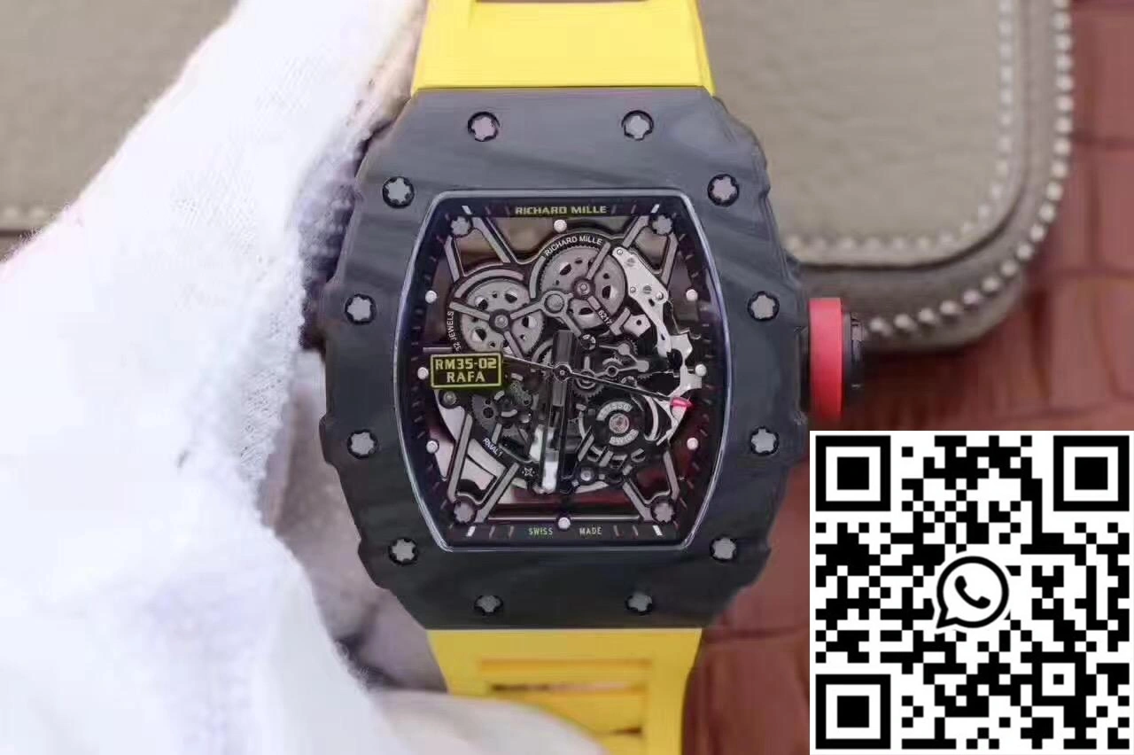 Richard Mille RM35-02 Rafael Nadal KV Factory Black Skeleton Dial WaterResistant 2481