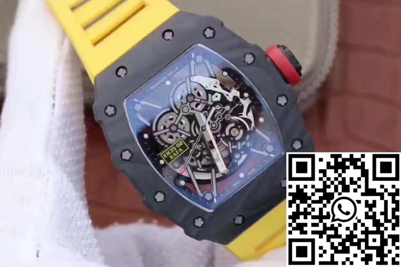 Richard Mille RM35-02 Rafael Nadal KV Factory Black Skeleton Dial WaterResistant 2481