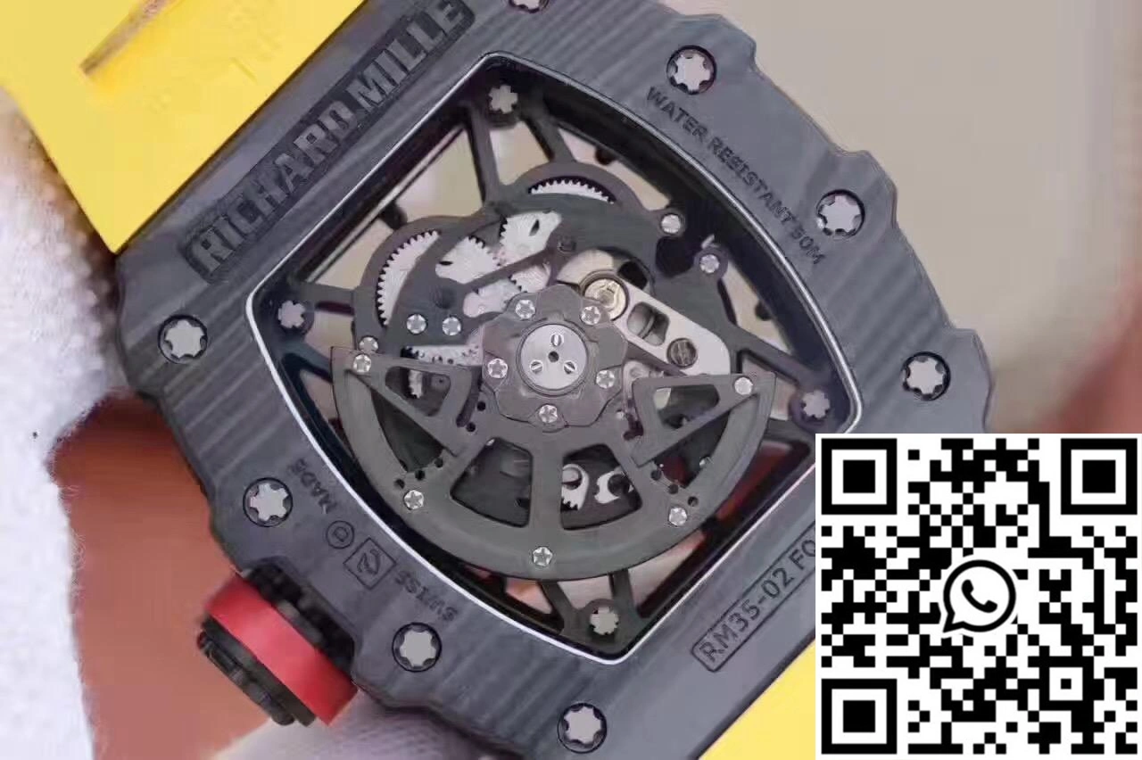 Richard Mille RM35-02 Rafael Nadal KV Factory Black Skeleton Dial WaterResistant 2481