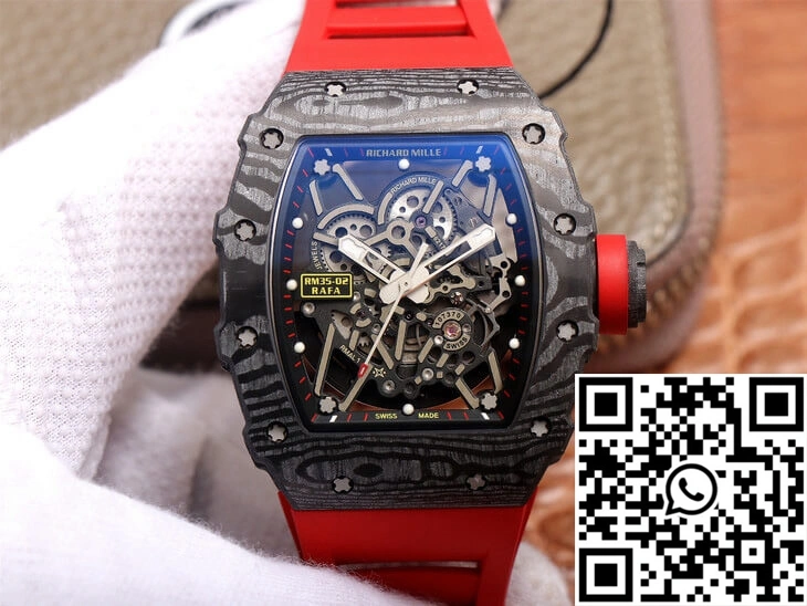 Richard Mille RM35-02 ZF Factory Red Rubber Strap Stylish 2486