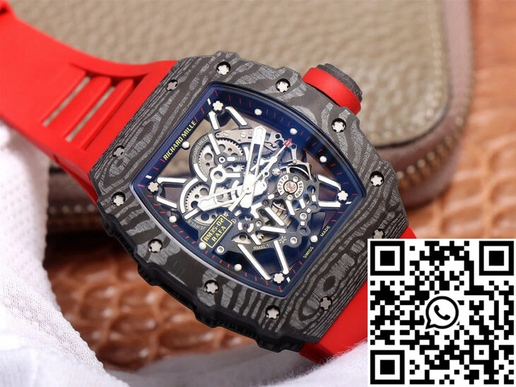 Richard Mille RM35-02 ZF Factory Red Rubber Strap Stylish 2486