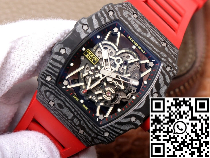 Richard Mille RM35-02 ZF Factory Red Rubber Strap Stylish 2486