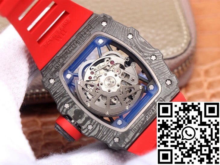 Richard Mille RM35-02 ZF Factory Red Rubber Strap Stylish 2486