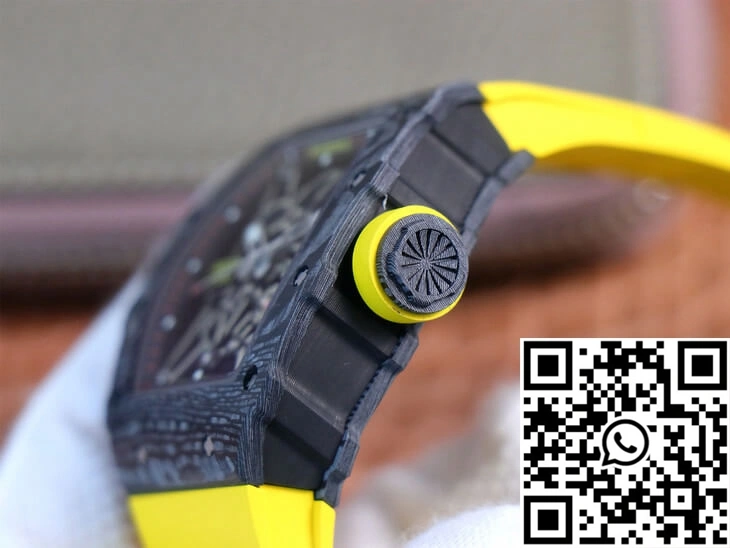EasyMatch Richard Mille RM35-02 ZF Factory Yellow Rubber Strap 2487