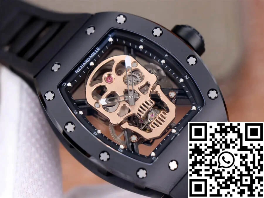 Richard Mille RM52-01 Tourbillon JB Factory Rose Gold Skull Dial GoAnywhere 2387