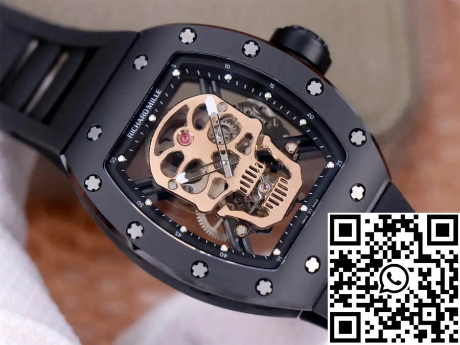 Richard Mille RM52-01 Tourbillon JB Factory Rose Gold Skull Dial GoAnywhere 2387