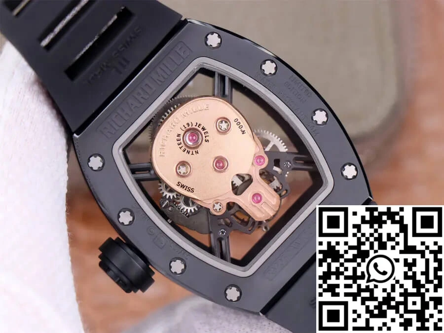 Richard Mille RM52-01 Tourbillon JB Factory Rose Gold Skull Dial GoAnywhere 2387