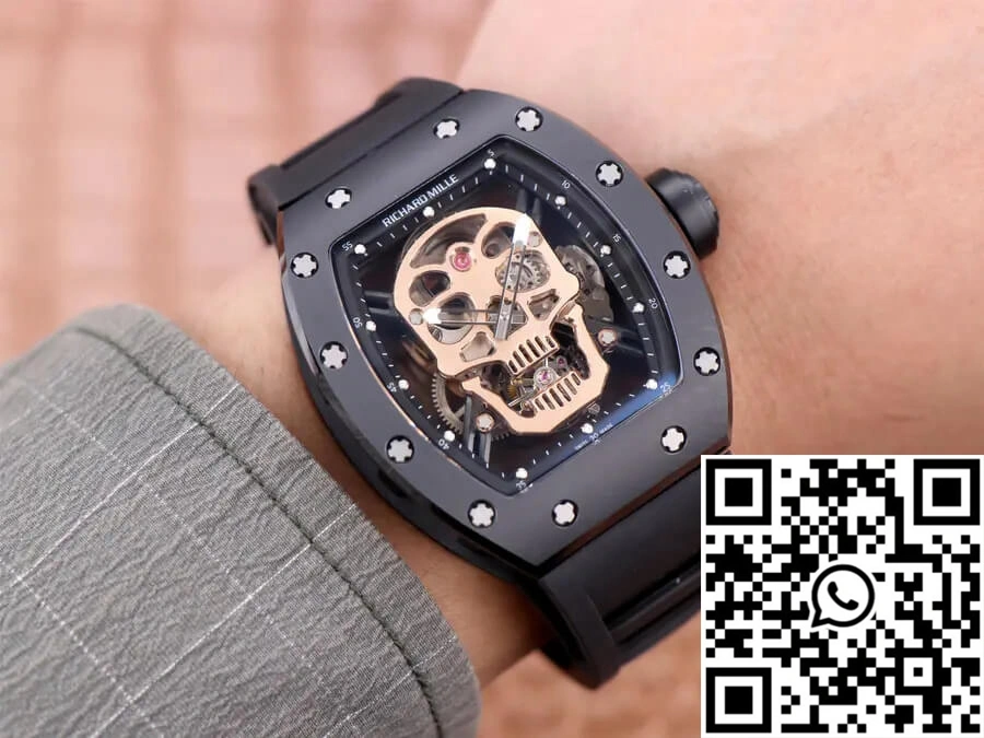 Richard Mille RM52-01 Tourbillon JB Factory Rose Gold Skull Dial GoAnywhere 2387