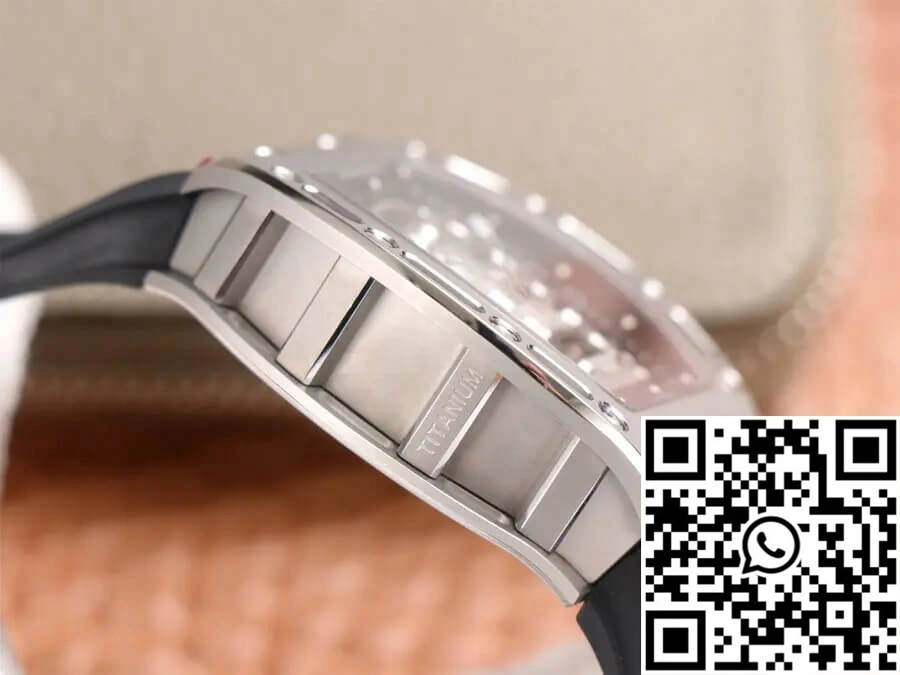 Practical Richard Mille RM52-01 Tourbillon JB Factory Titanium Alloy Skull Dial 2392