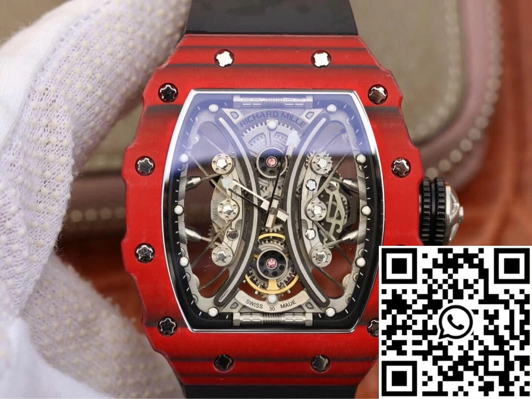 FashionForward Richard Mille RM53-01 KV Factory TPT Carbon Fiber Black Strap 2499