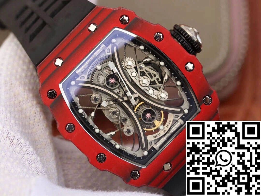FashionForward Richard Mille RM53-01 KV Factory TPT Carbon Fiber Black Strap 2499