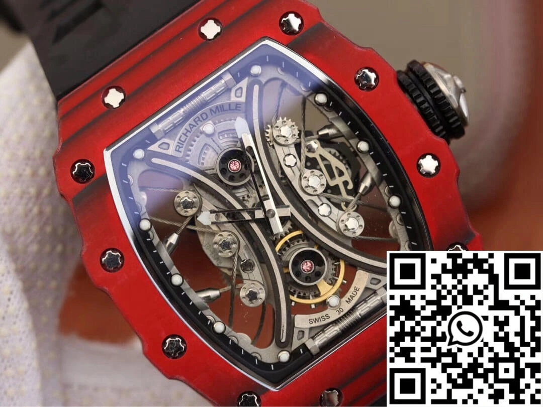 FashionForward Richard Mille RM53-01 KV Factory TPT Carbon Fiber Black Strap 2499