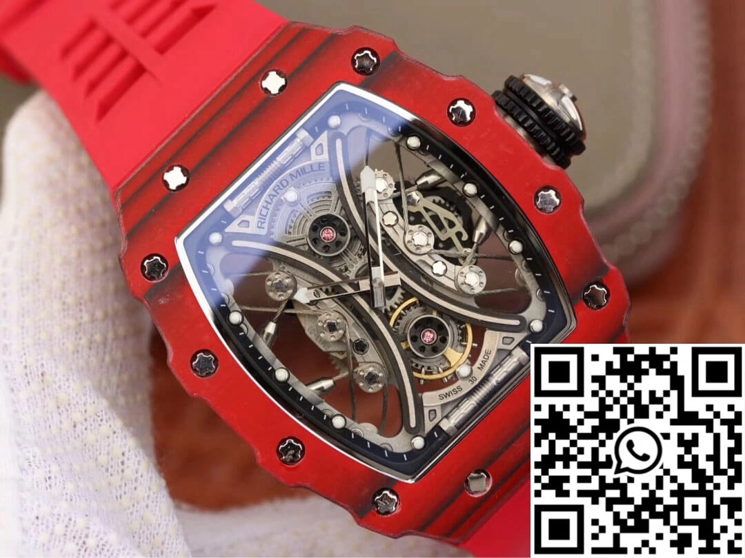 Practical Richard Mille RM53-01 KV Factory TPT Carbon Fiber Skeleton Dial 2497