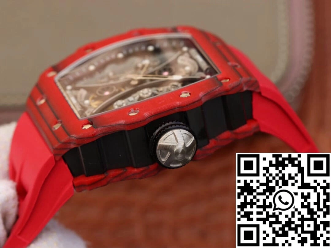 Practical Richard Mille RM53-01 KV Factory TPT Carbon Fiber Skeleton Dial 2497