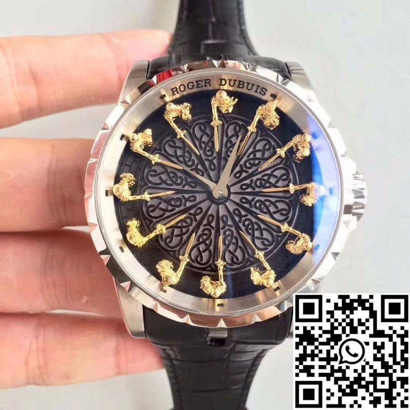 SmoothTexture Roger Dubuis Excalibur Knights Of The Round Table II RDDBEX0495 Black Dial 2524