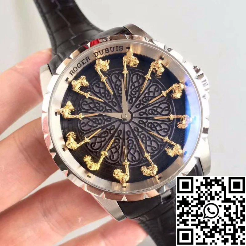 SmoothTexture Roger Dubuis Excalibur Knights Of The Round Table II RDDBEX0495 Black Dial 2524