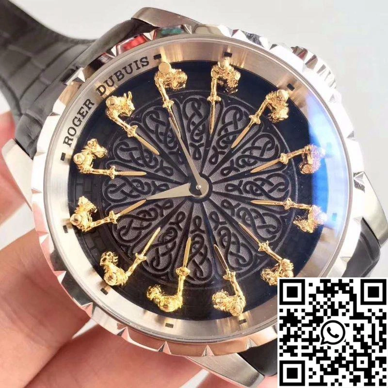 SmoothTexture Roger Dubuis Excalibur Knights Of The Round Table II RDDBEX0495 Black Dial 2524