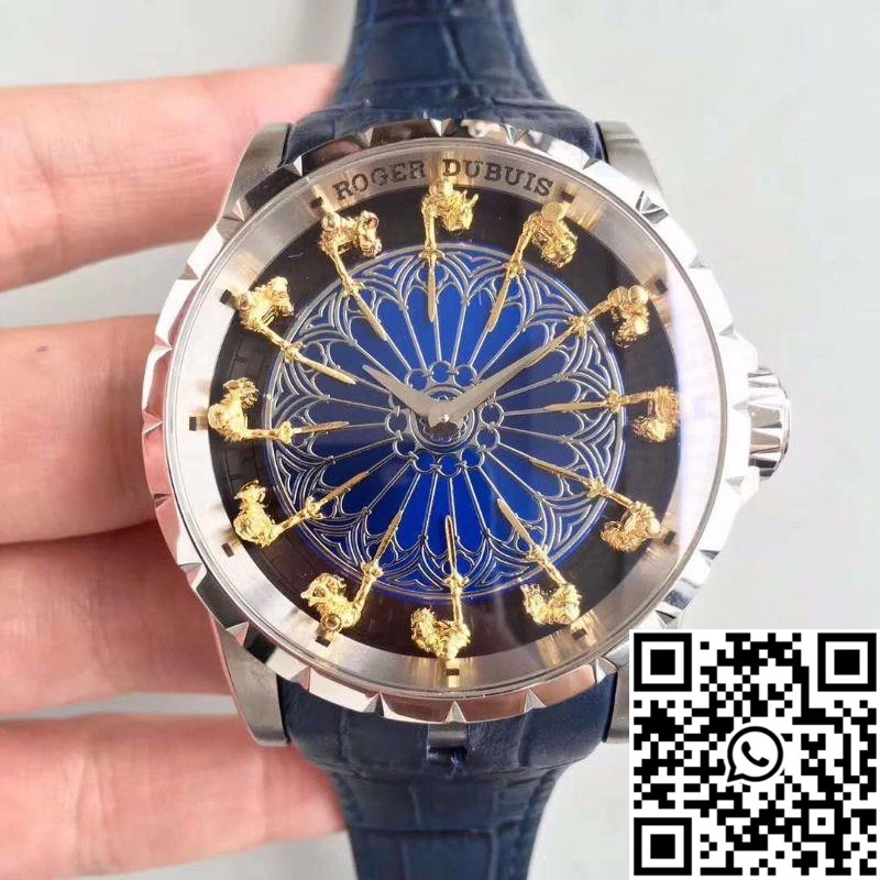 Roger Dubuis Excalibur Knights Of The Round Table II RDDBEX0495 Blue Dial Comfortable 2535