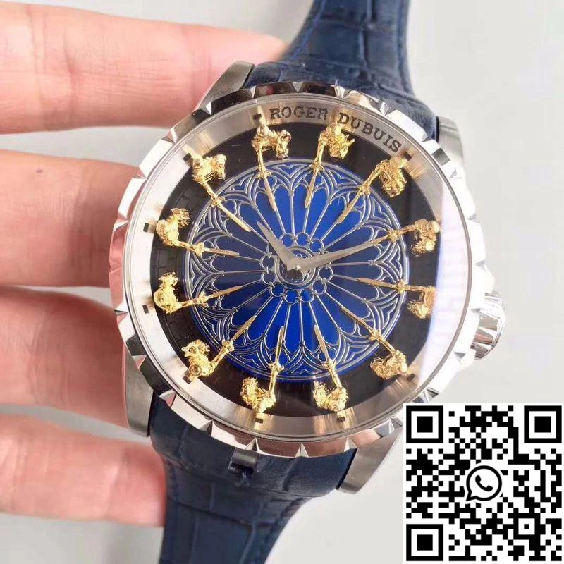 Roger Dubuis Excalibur Knights Of The Round Table II RDDBEX0495 Blue Dial Comfortable 2535