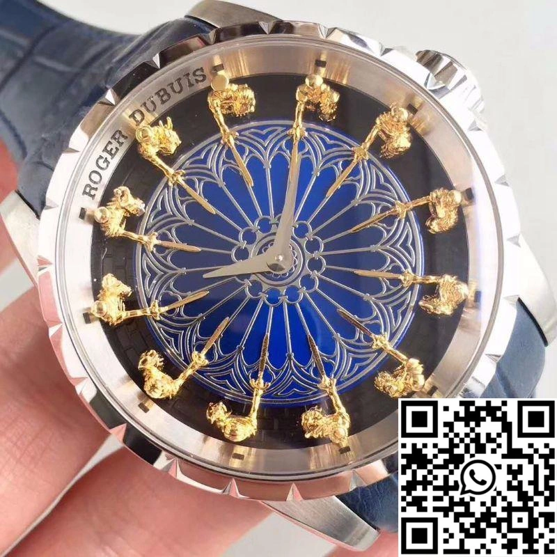 Roger Dubuis Excalibur Knights Of The Round Table II RDDBEX0495 Blue Dial Comfortable 2535