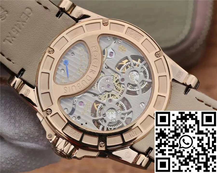 Roger Dubuis Excalibur RDDBEX0249 JB Factory Tourbillon Gold Case White Dial OnTrend 2531