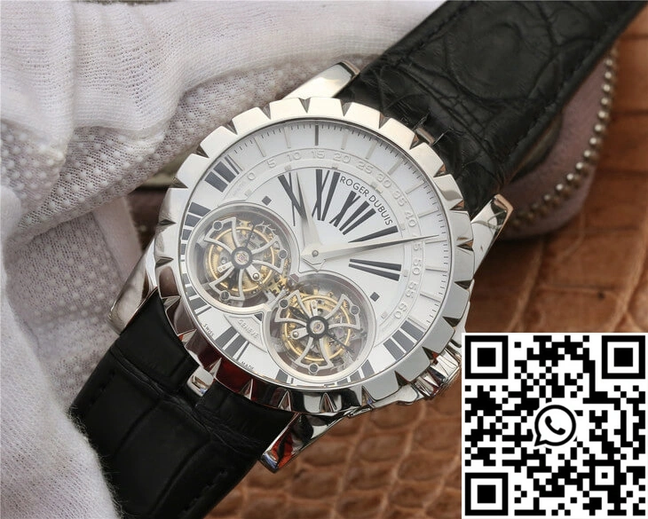 GoodFit Roger Dubuis Excalibur RDDBEX0250 JB Factory Tourbillon White Dial 2523