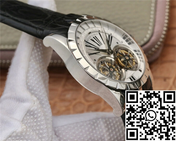 GoodFit Roger Dubuis Excalibur RDDBEX0250 JB Factory Tourbillon White Dial 2523