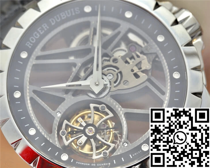 Roger Dubuis Excalibur RDDBEX0260 JB Factory Skeleton Tourbillon Dial Classic 2528