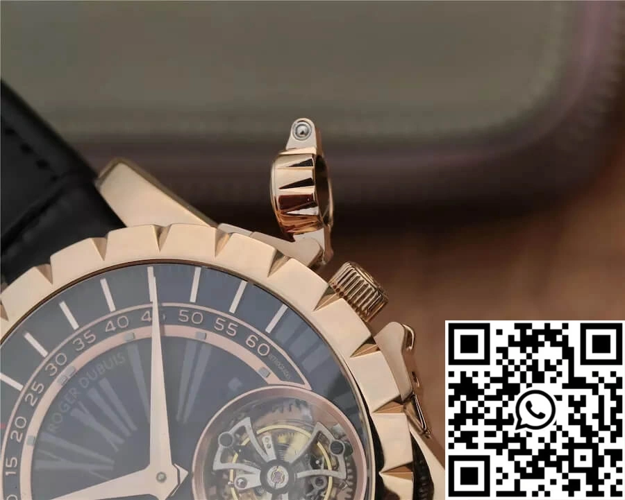 Roger Dubuis Excalibur RDDBEX0280 JB Factory Tourbillon Gold Case Black Dial Refined 2534