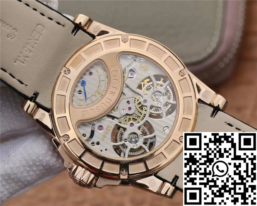 Roger Dubuis Excalibur RDDBEX0280 JB Factory Tourbillon Gold Case Black Dial Refined 2534