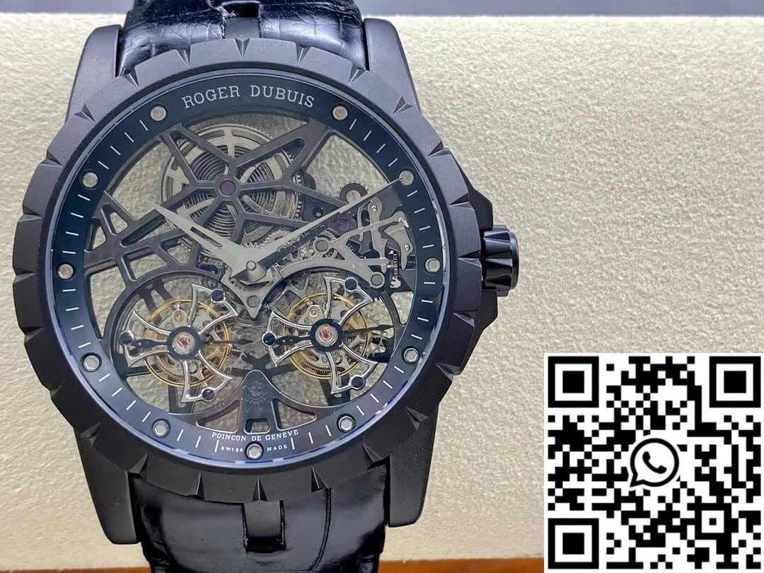 Roger Dubuis Excalibur RDDBEX0364 YS Factory Skeleton Double Tourbillon Dial SportInspired 2521