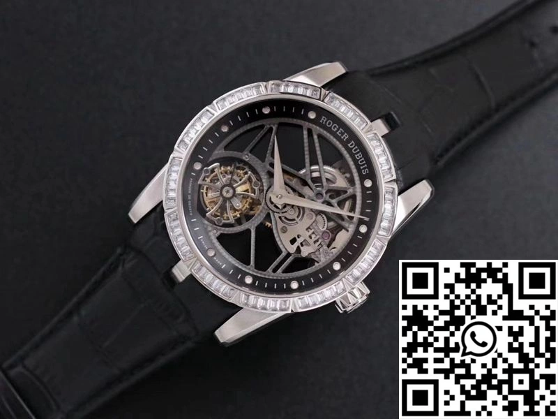 Classic Roger Dubuis Excalibur RDDBEX0393 JB Factory Hollow Tourbillon V3 Diamond 2527