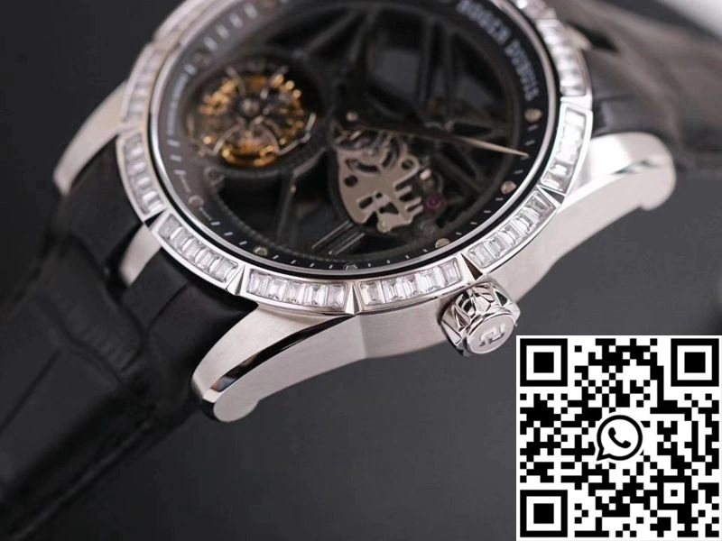 Classic Roger Dubuis Excalibur RDDBEX0393 JB Factory Hollow Tourbillon V3 Diamond 2527