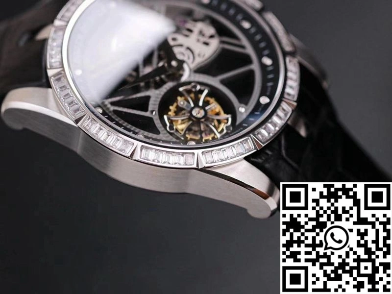 Classic Roger Dubuis Excalibur RDDBEX0393 JB Factory Hollow Tourbillon V3 Diamond 2527