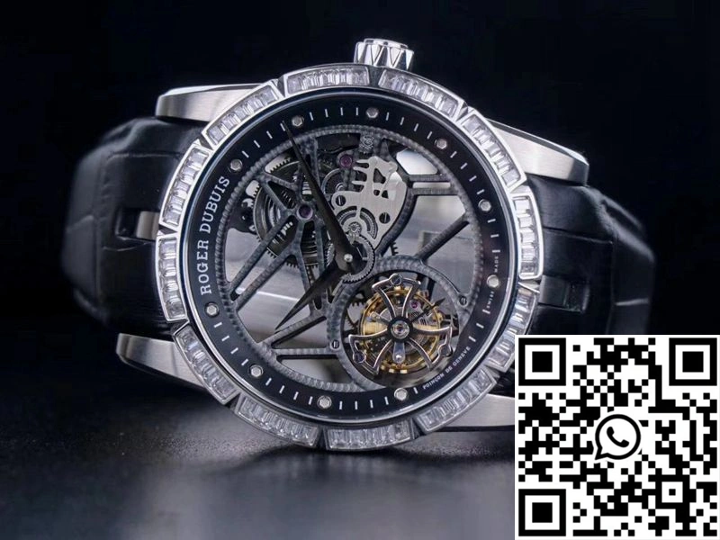 Classic Roger Dubuis Excalibur RDDBEX0393 JB Factory Hollow Tourbillon V3 Diamond 2527